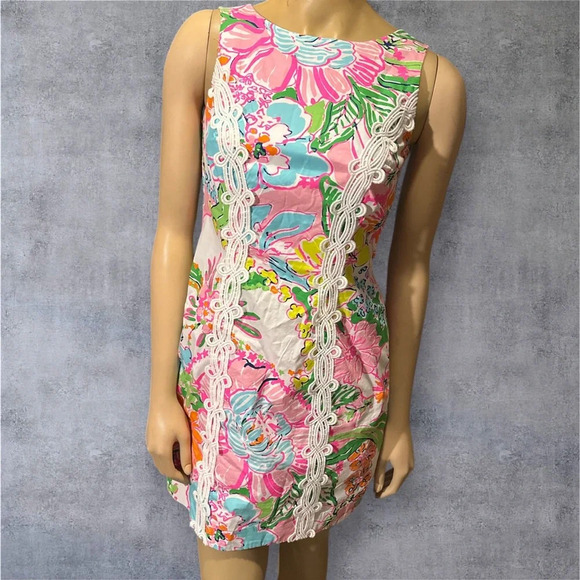 Lilly Pulitzer nosey posey sleeveless shift mini dress for Target collection 4 - Picture 1 of 12